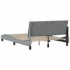 vidaXL Bedframe zonder matras "Hanko" stof lichtgrijs 140x190 cm