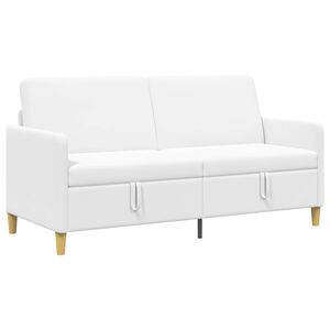 vidaXL Bank met opslag Wit 172 x 78 x 87 cm Polyester