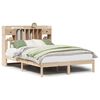 vidaXL Bed met boekenkast zonder matras massief grenenhout 140x190 cm