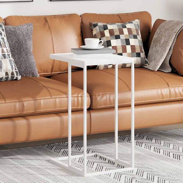 vidaXL Bijzettafel 40x30x59 cm bewerkt hout wit