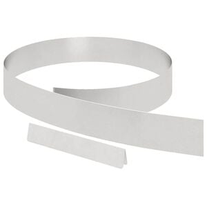 vidaXL Tuinrand 450 x 10 cm Roestvrij staal Zilver