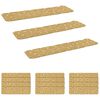vidaXL Trapmatten 15 st 76 x 20 cm Beige Polyester Rechthoekig