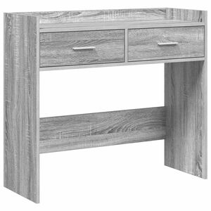 vidaXL Wandtafel Grijs Sonoma 90 x 35 x 80 cm Bewerkt hout
