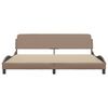 vidaXL Bedframe "Dover" kunstleer cappuccinokleurig 200x200 cm
