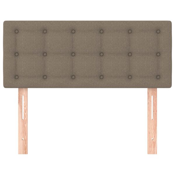 vidaXL Hoofdbord 80x5x78/88 cm stof taupe