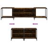 vidaXL Tv-meubel 203x37x50 cm bewerkt hout gerookt eikenkleurig