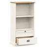 vidaXL Boekenkast VIGO 60x35x114,5 cm massief grenenhout wit