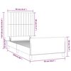 vidaXL Bedframe zonder matras 90x200 cm stof cr&egrave;mekleurig