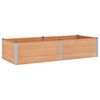 vidaXL Verhoogde plantenbak Bruin 250 x 100 x 54 cm alu.