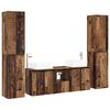 vidaXL Badkamermeubelset 5 st Oud hout 33 x 34,5 x 160 cm Bewerkt hout