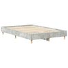 vidaXL Bedframe zonder matras 135x190 cm spaanplaat betongrijs