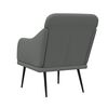 vidaXL Fauteuil 63x76x80 cm stof donkergrijs