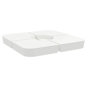 vidaXL 4-delige Set parasolvoeten voor kruisvoet parasol 100 kg PP