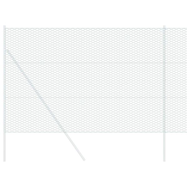 vidaXL Hexagon Hek Groen 1.6 x 100 m Staal