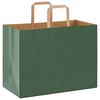 vidaXL Papieren zakken 50 st met hengsels 32x17x25 cm groen