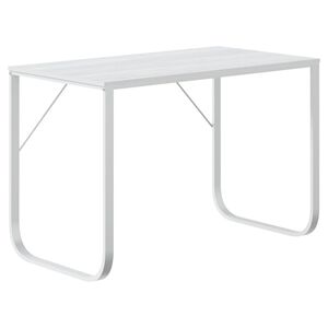 vidaXL Computerbureau 110x60x73 cm spaanplaat wit
