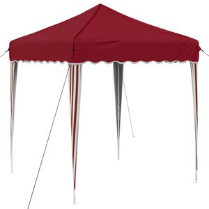 vidaXL Pop-up partytent 195 x 195 x 245 cm Bordeauxrood Oxford Stof