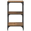 vidaXL Boekenkast Oud hout 40 x 33 x 70,5 cm Gemonteerd hout en ijzer