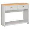 vidaXL Wandtafel 97x35x76 cm grijs