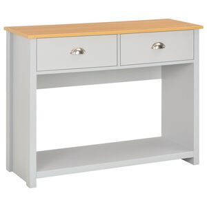 vidaXL Wandtafel 97x35x76 cm grijs