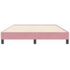 vidaXL Bedframe zonder matras 140x210 cm fluweel roze