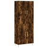 vidaXL Hoge kast 69,5x34x180 cm bewerkt hout gerookt eikenkleurig