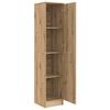 vidaXL Highboard artisanaal eikenkleurig 35 x 39 x 168 cm Bewerkt hout