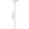 vidaXL Hekpalen 13 pcs Zilver Ø32mm 150 cm Gegalvaniseerd staal