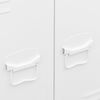 vidaXL Kledingkast industrieel 67x35x107 cm staal wit