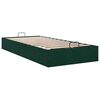 vidaXL Bedframe zonder matras 80x200 cm fluweel donkergroen
