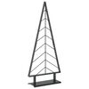vidaXL Metalen kerstboom met standaard KUOPIO 125 cm Staal Zwart