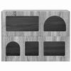 vidaXL Dressoir Grijs Sonoma 80,5 x 35 x 59 cm Bewerkt hout