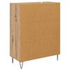 vidaXL Dressoir met lade Artisan Eiken 69,5 x 34 x 90 cm Bewerkt hout