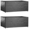 vidaXL Tuinmeubelhoezen 2 st 8 oogjes rechthoekig 180x122x75 cm