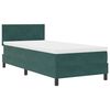 vidaXL Boxspringbed met matras Donkergroen 90 x 190 cm Fluweel