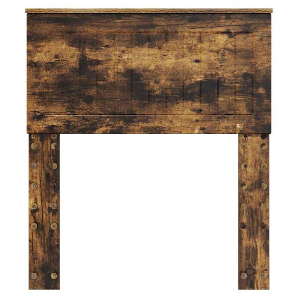 vidaXL Hoofdbord met hoofdeinde Gerookt eiken 75 cm Bewerkt hout