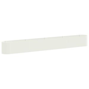 vidaXL Verhoogd Tuinbed Wit 360 x 40 x 40 cm