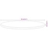 vidaXL Tafelblad rond &Oslash; 90x3,8 cm massief acaciahout