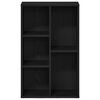 vidaXL Boekenkast Zwart Eiken 50x25x80 cm Engineered Wood