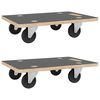 vidaXL Meubelhondjes 2 st rechthoekig 250 kg 50x35x11,5 cm