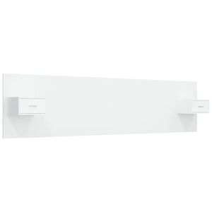 vidaXL Hoofdbord met kastjes bewerkt hout wit