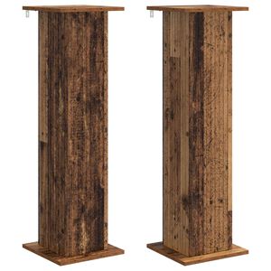 vidaXL Plantenstandaard 2 st Oud hout 30,5 x 30 x 100,5 cm