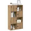 vidaXL Boekenkast 60x24x101,5 cm bewerkt hout artisanaal eikenkleurig