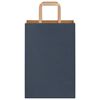 vidaXL Papieren zakken 250 st met hengsels 21x11x31 cm blauw
