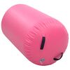 vidaXL Gymnastiekrol met pomp opblaasbaar 100x60 cm PVC roze