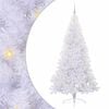 vidaXL Kunstkerstboom met 300 LED Wit 210 cm PVC en staal