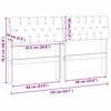 vidaXL Gestoffeerd hoofdbord Lichtgrijs 135 cm Massief grenenhout