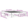 vidaXL Bedframe zonder matras bewerkt hout bruin eikenkleur 120x200 cm