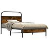 vidaXL Bedframe zonder matras bewerkt hout gerookt eiken 90x190 cm