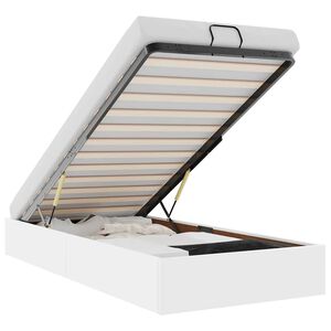 vidaXL Bedframe zonder matras 90x200 cm kunstleer wit